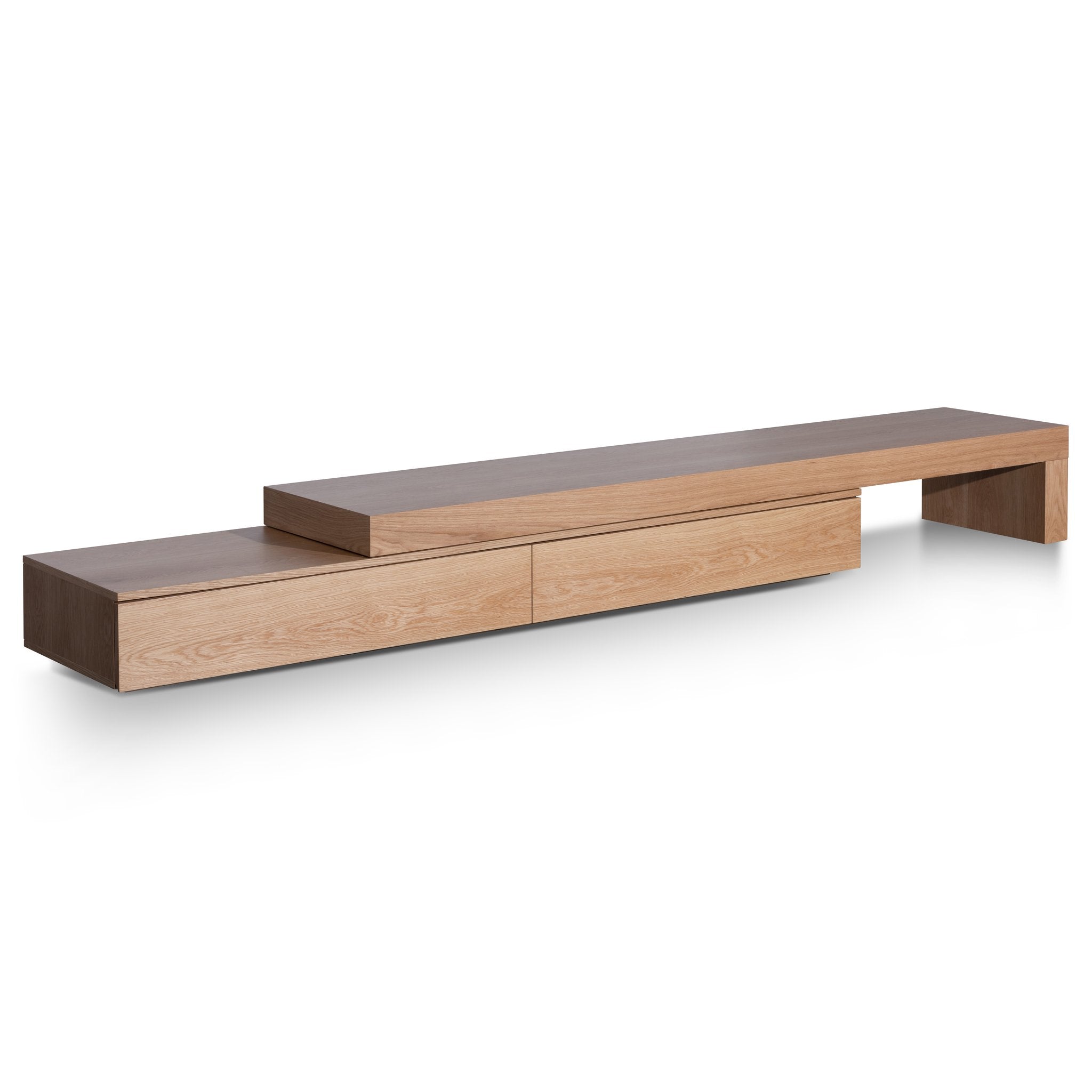 Katherine Extendable TV Stand - Natural Oak - TV Units