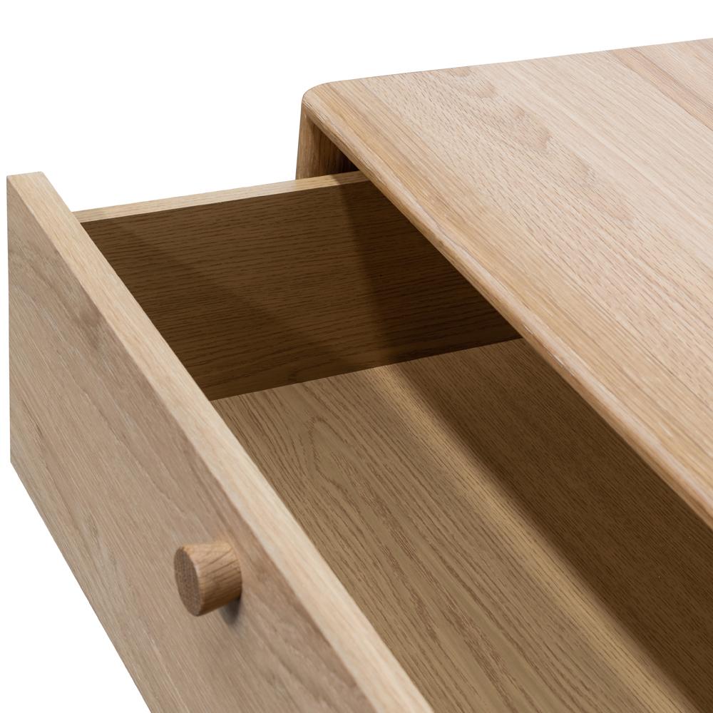 Kendrick 2 Drawer Side Table - Natural Oak - Bedside Tables