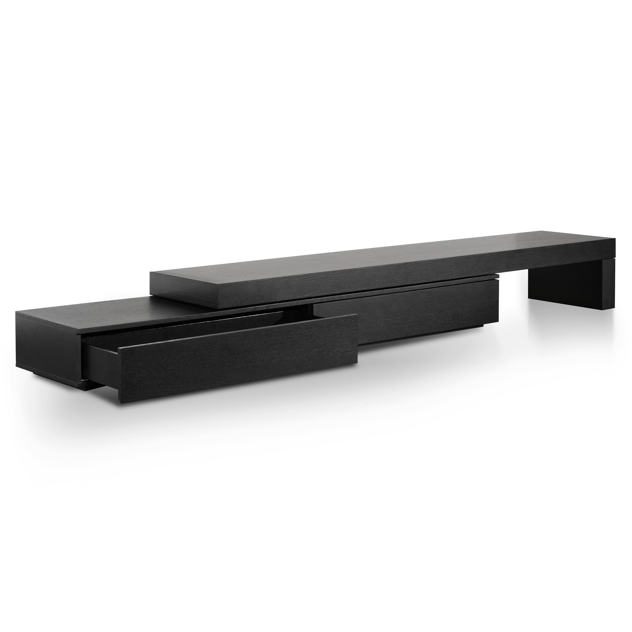 Kennedy Extendable TV Stand - Black Oak - TV Units