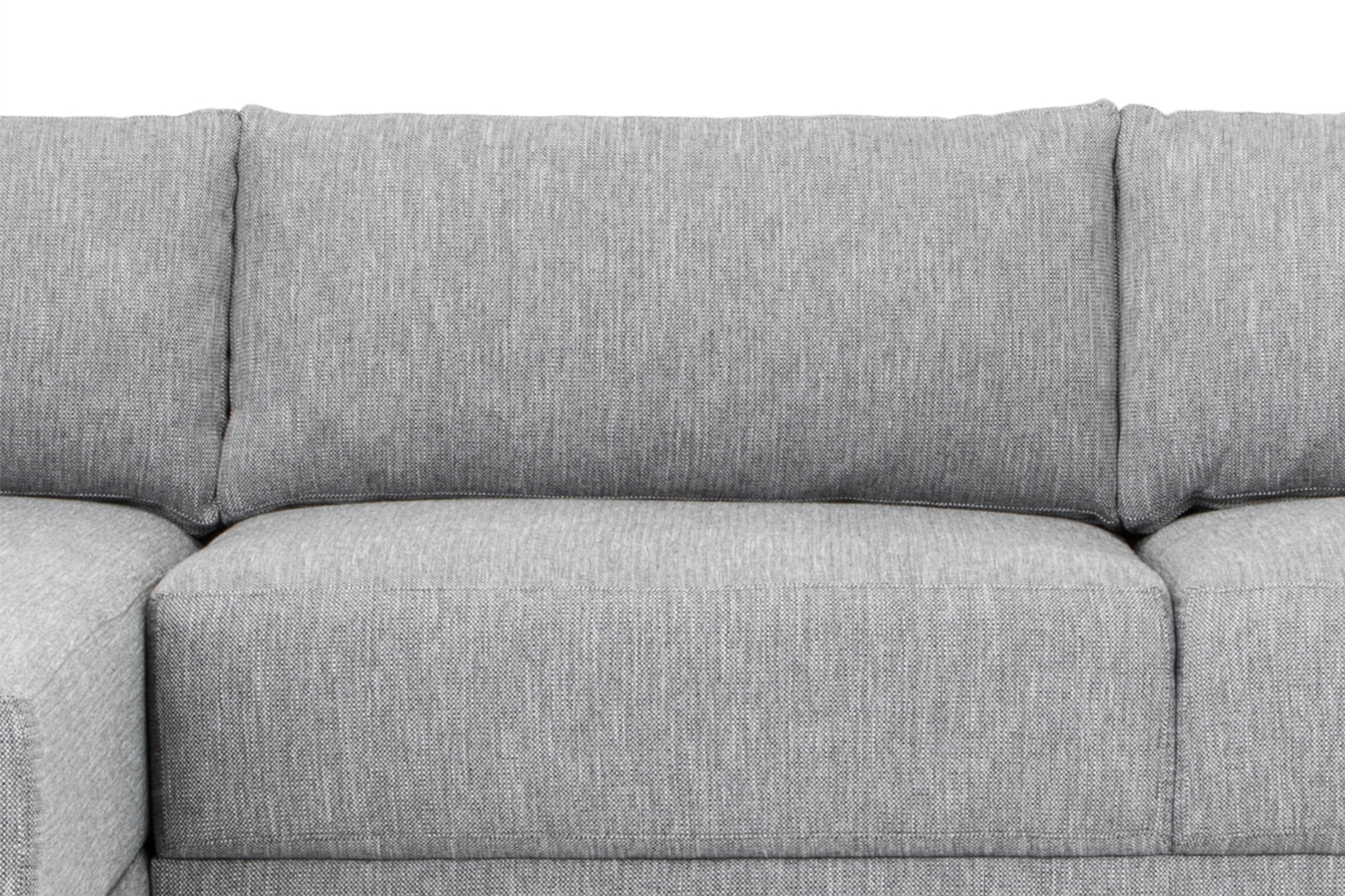 Kiera 3S Left Chaise Sofa - Graphite Grey - Sofas