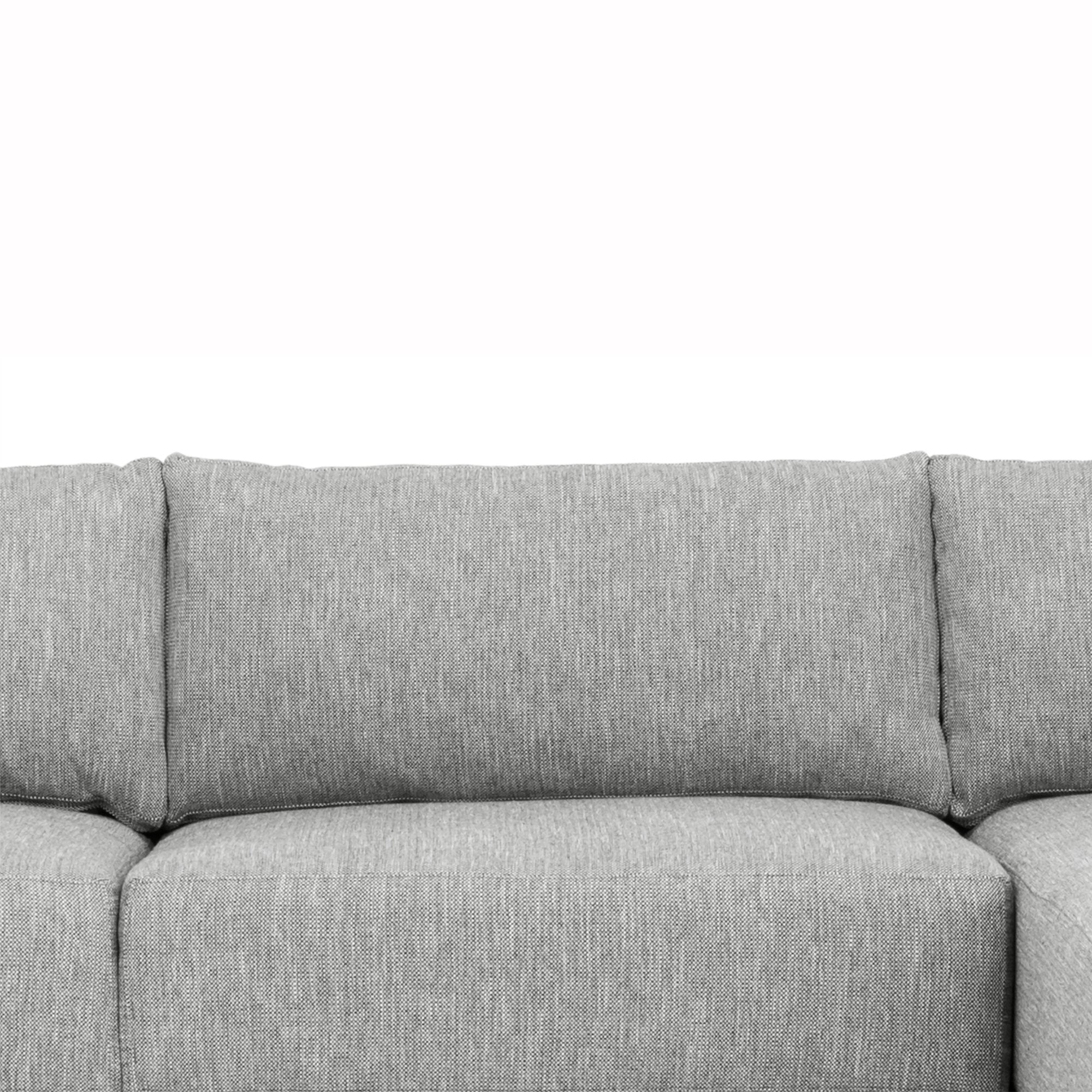 Kiera 3S Right Chaise Sofa - Graphite Grey - Sofas