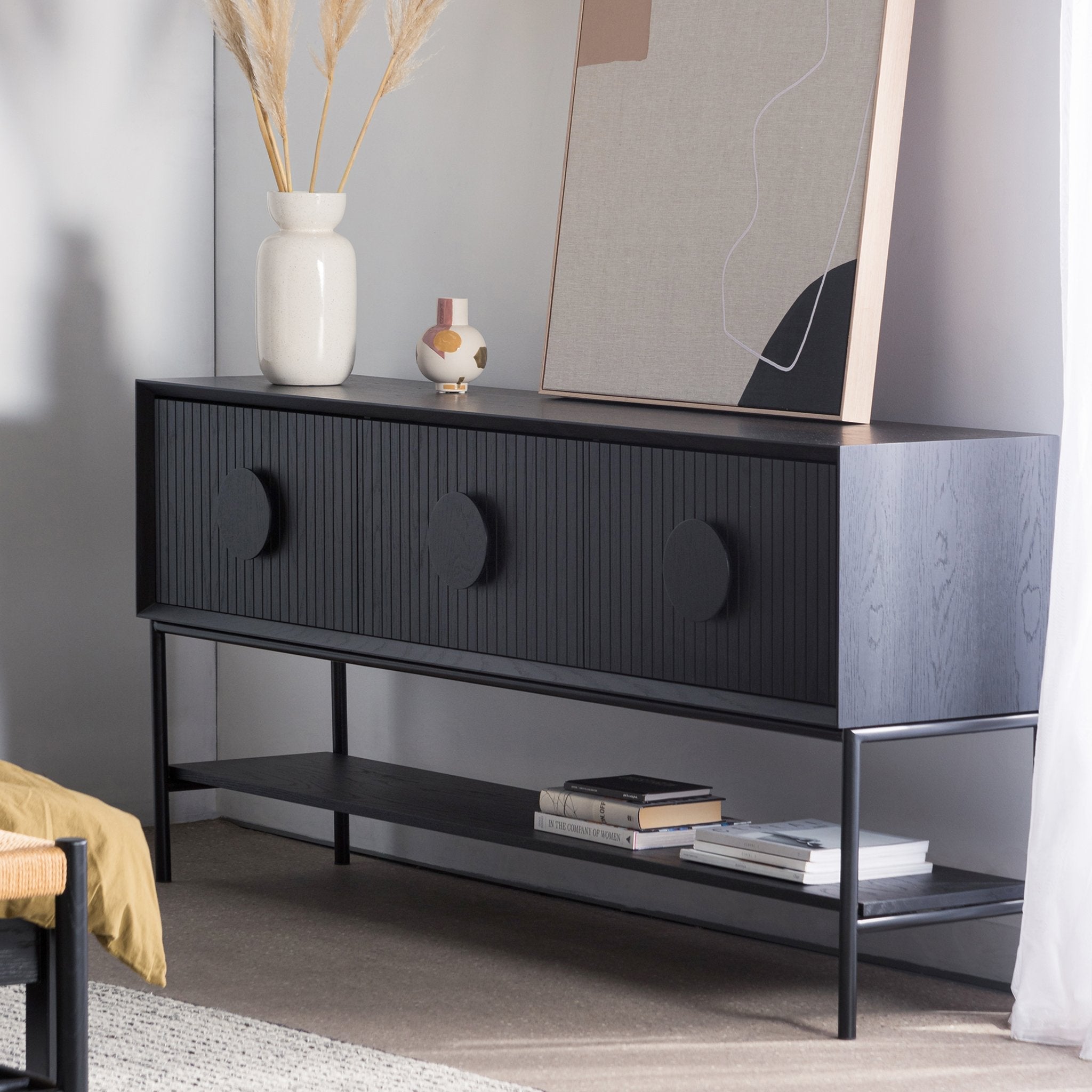 Koichi 1.8m Console Table - Black - Console