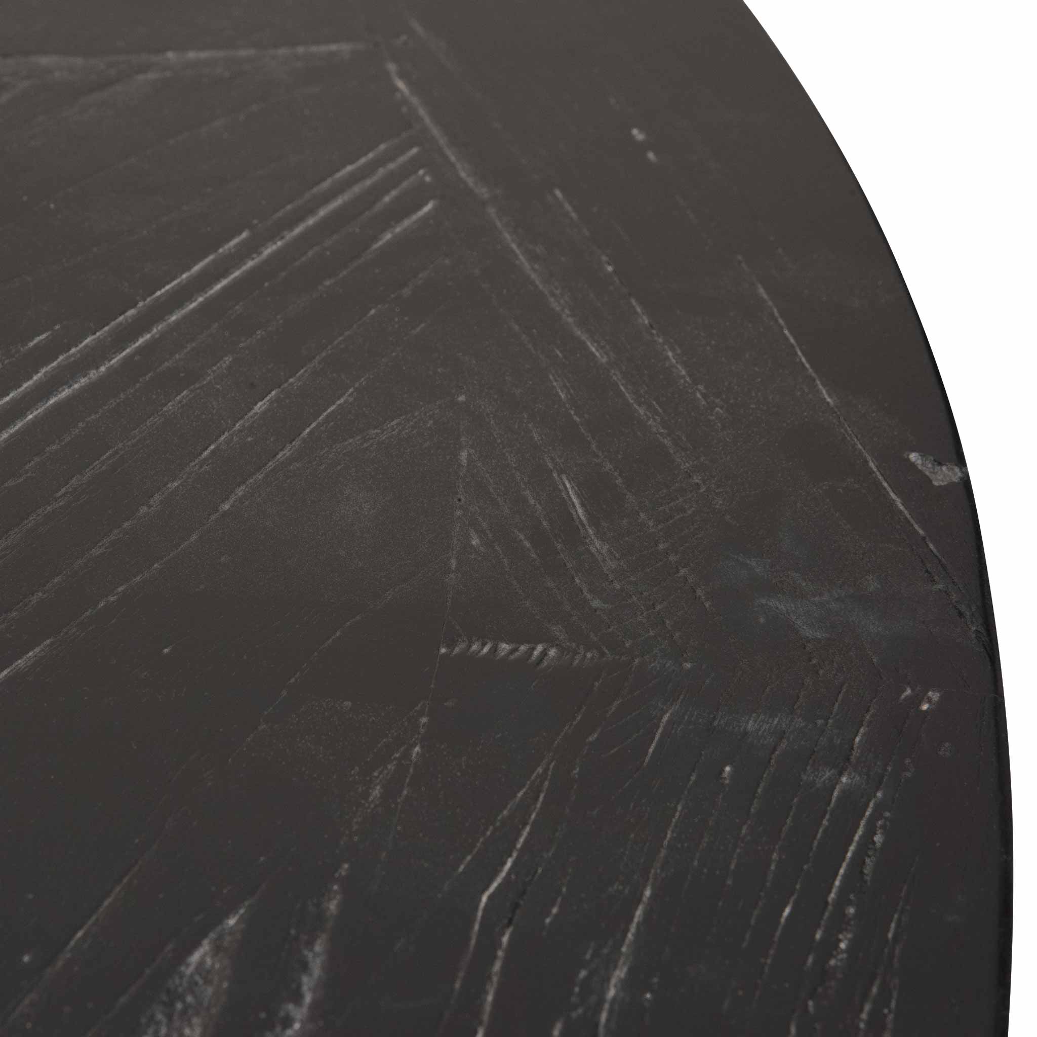 Lara 1.6m Round Dining Table - Full Black - Dining Tables