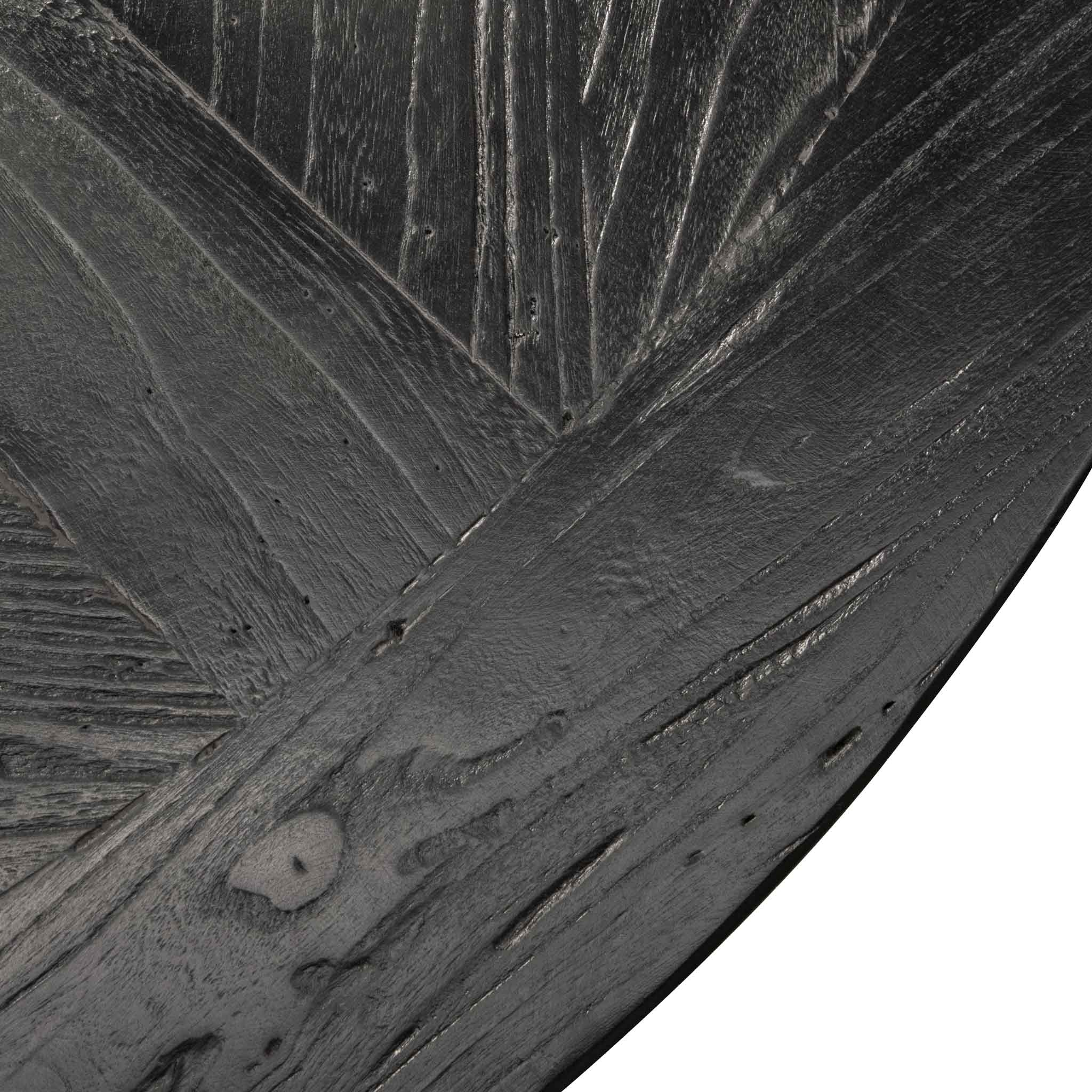 Lara 1.6m Round Dining Table - Full Black - Dining Tables