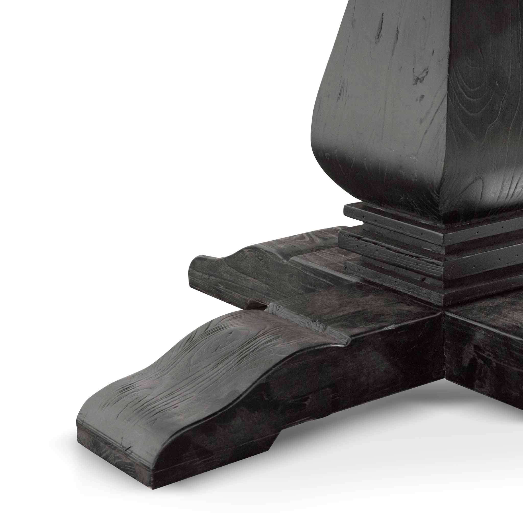 Lara 1.6m Round Dining Table - Full Black - Dining Tables