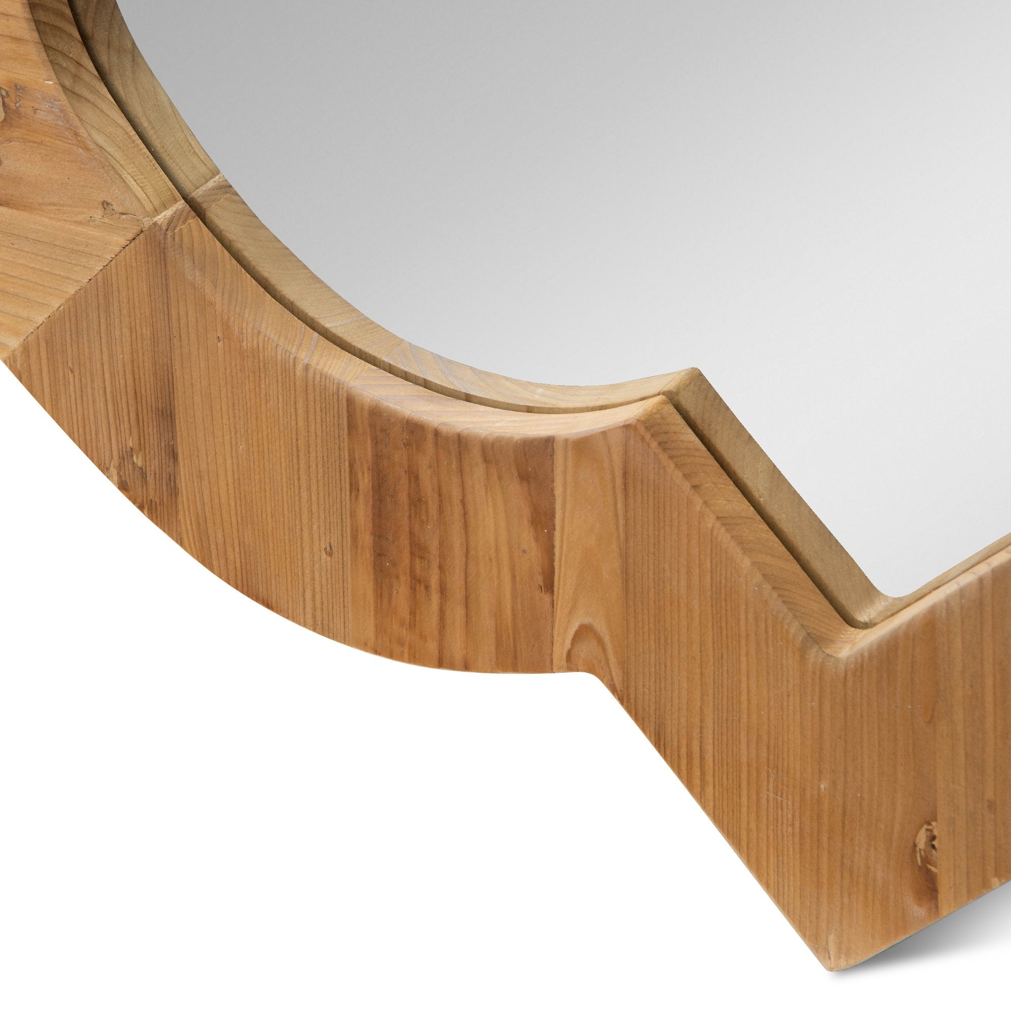 Lara 90cm Plywood Mirror - Natural - Mirror