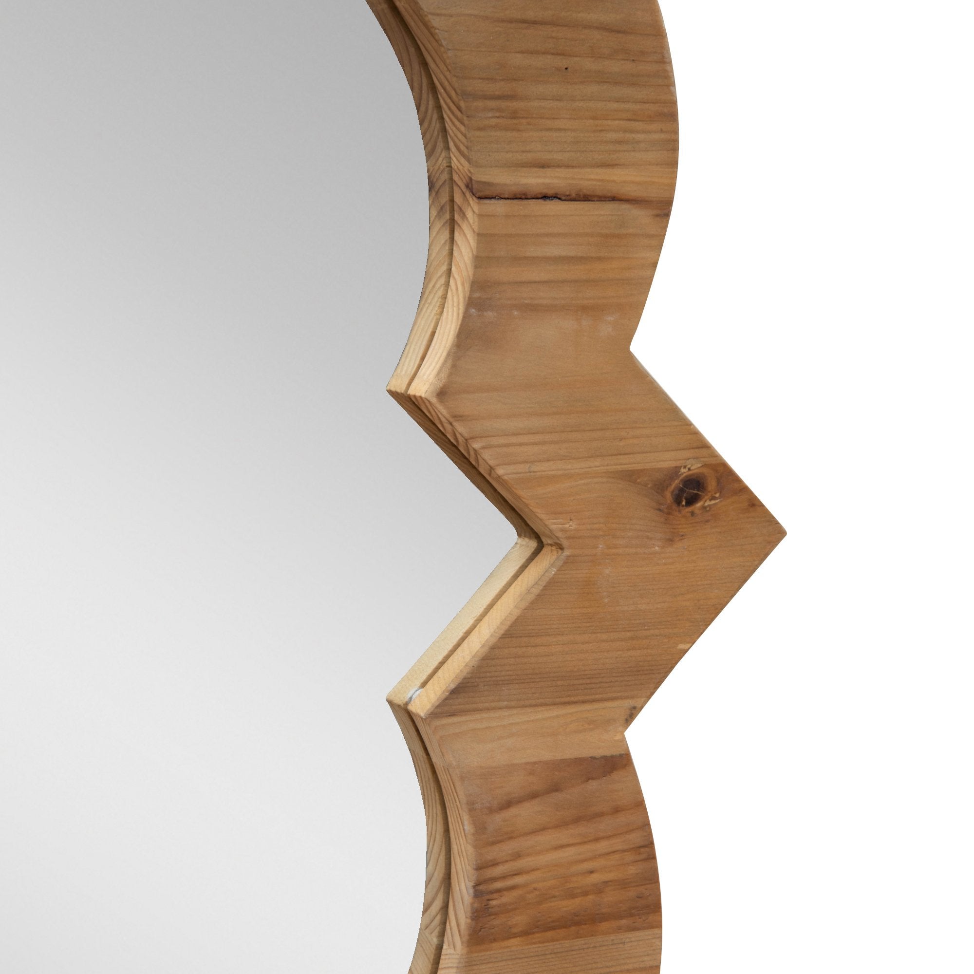 Lara 90cm Plywood Mirror - Natural - Mirror