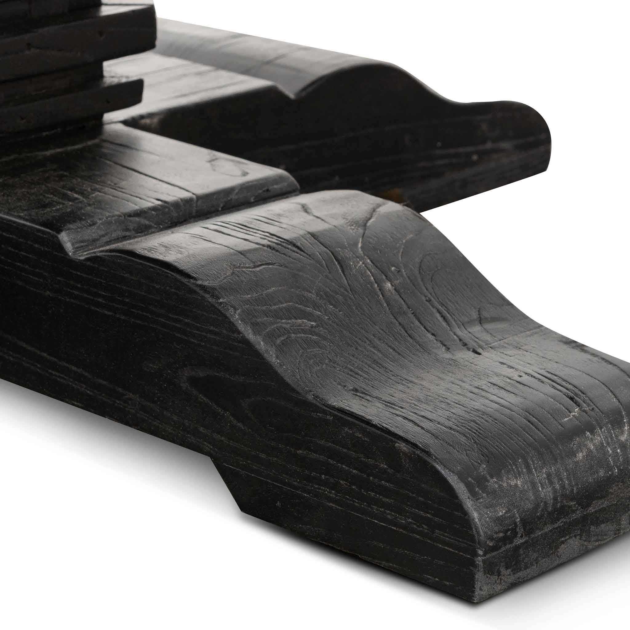 Lara Reclaimed 1.6m Round Dining Table - Natural Top and Black Base - Dining Tables