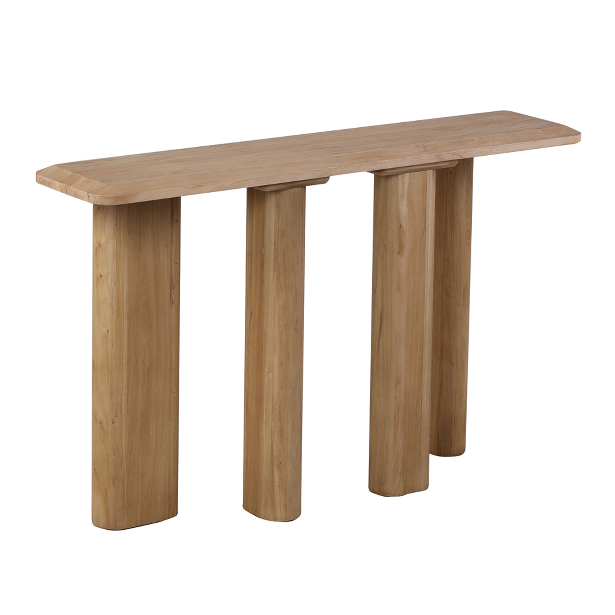 Layla 1.6m Wooden Console Table - Natural - Console