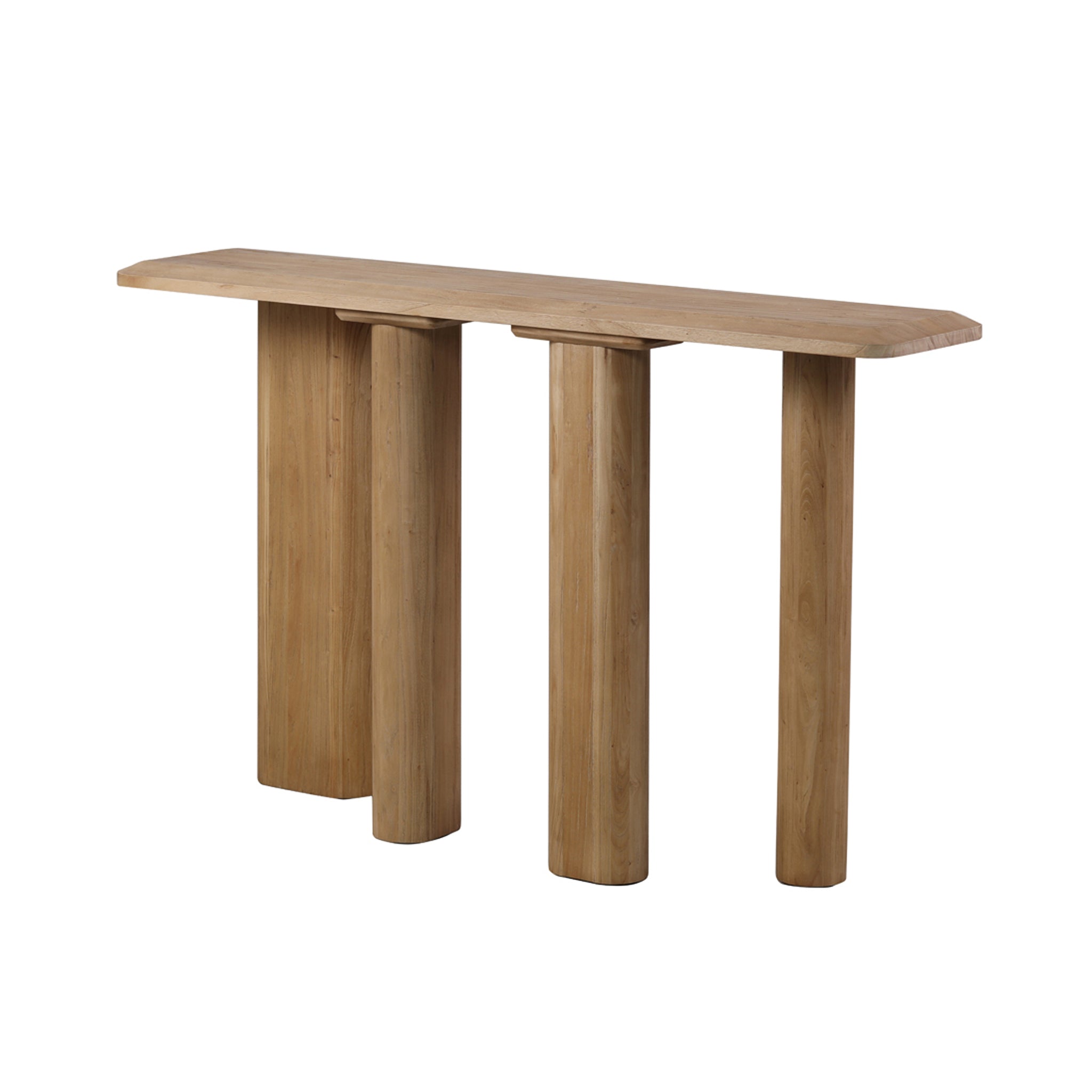 Layla 1.6m Wooden Console Table - Natural - Console