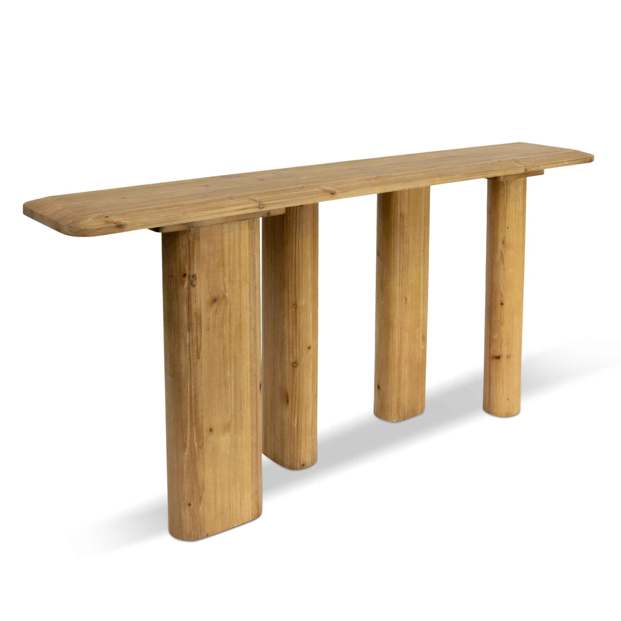 Layla 1.8m Wooden Console Table - Natural - Console