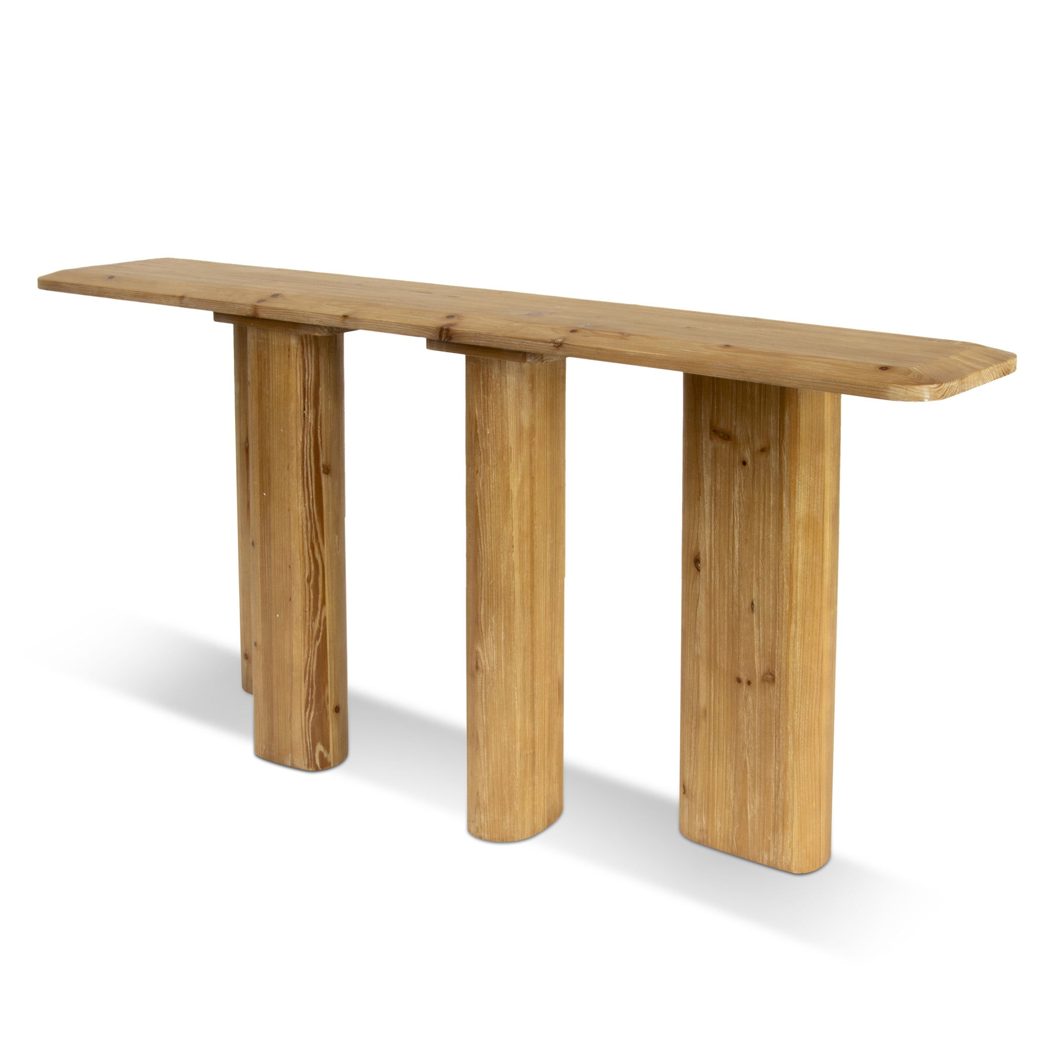Layla 1.8m Wooden Console Table - Natural - Console