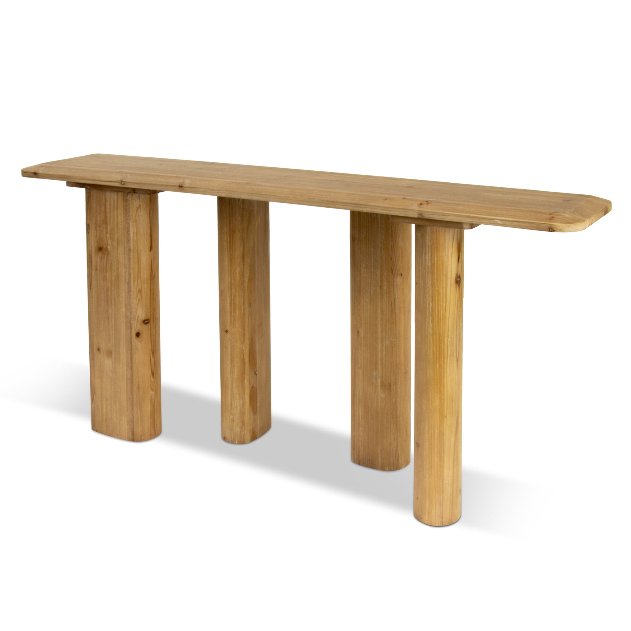 Layla 1.8m Wooden Console Table - Natural - Console