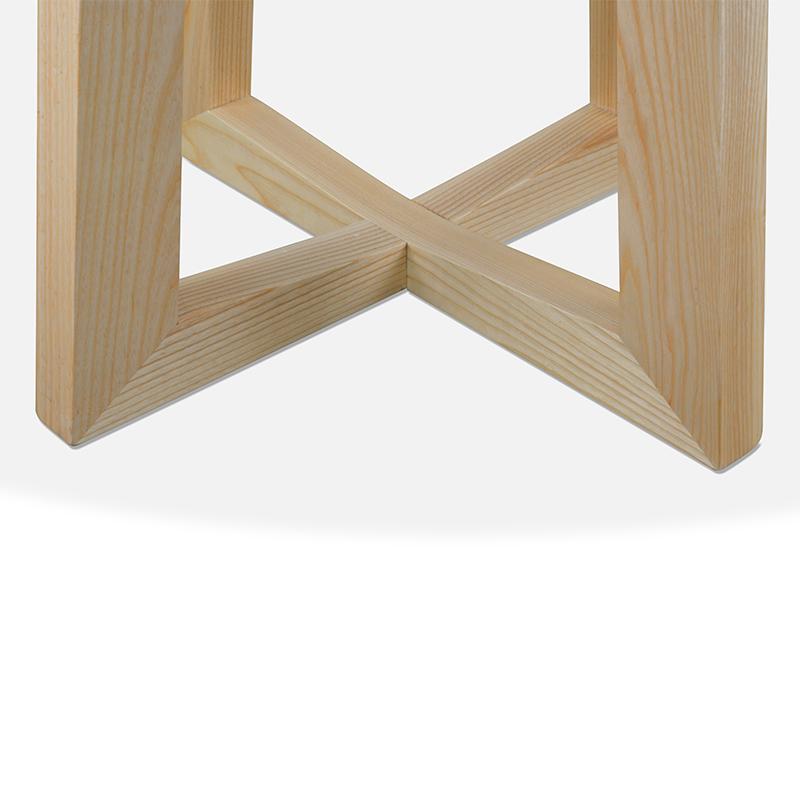 Leo 1.15m Round Marble Dining Table - Natural - Dining Tables