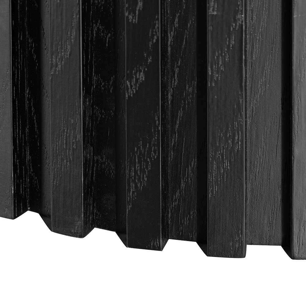 Leonardo 1.2m Grey Glass Round Dining Table - Black - Dining Tables