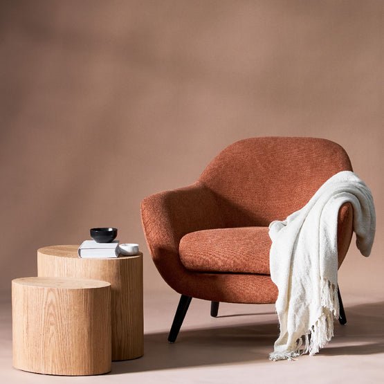 Lila Armchair - Burnt Orange - Armchairs