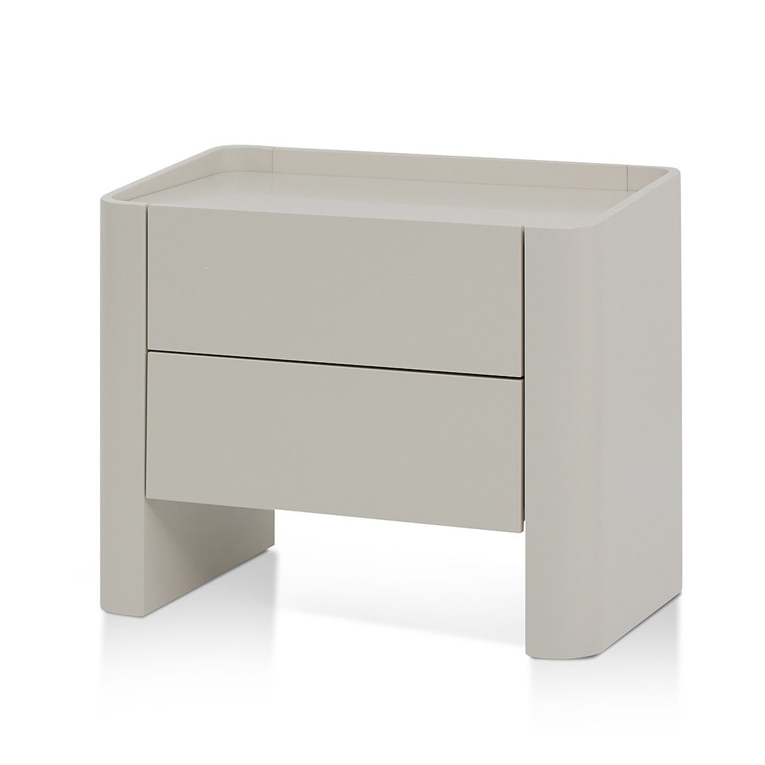 Lila Bedside Table - Light Grey - Bedside Tables