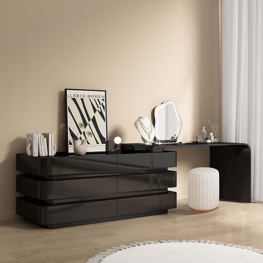 Lily Retractable Makeup Vanity Table Set - Make-Up Vanity