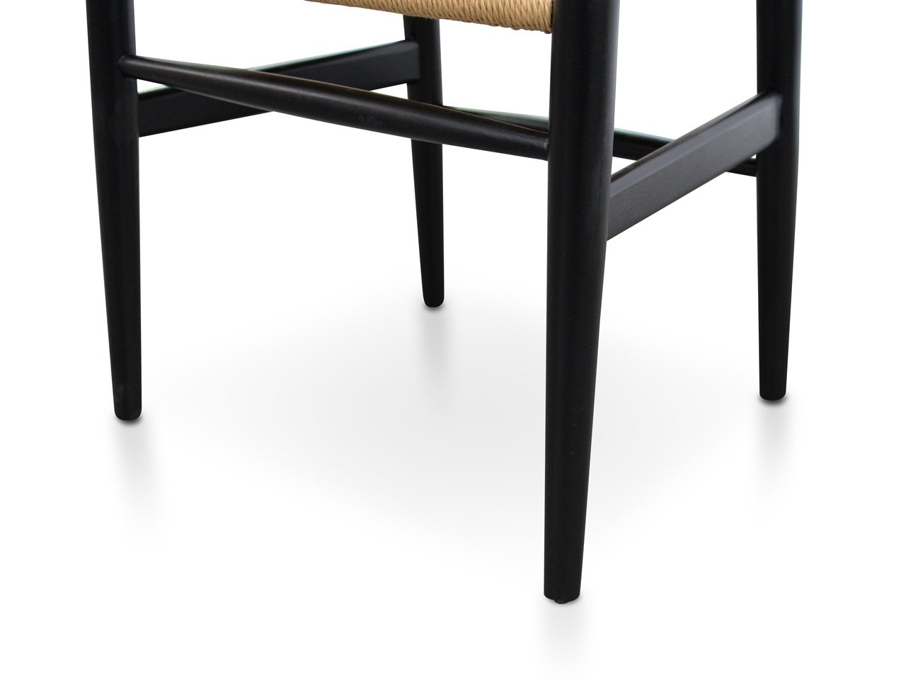 Lily Wooden Dining Chair - Black & Natural - Dining Chairs
