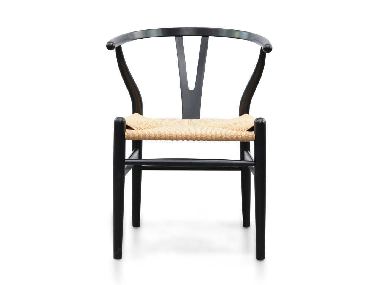 Lily Wooden Dining Chair - Black & Natural - Dining Chairs