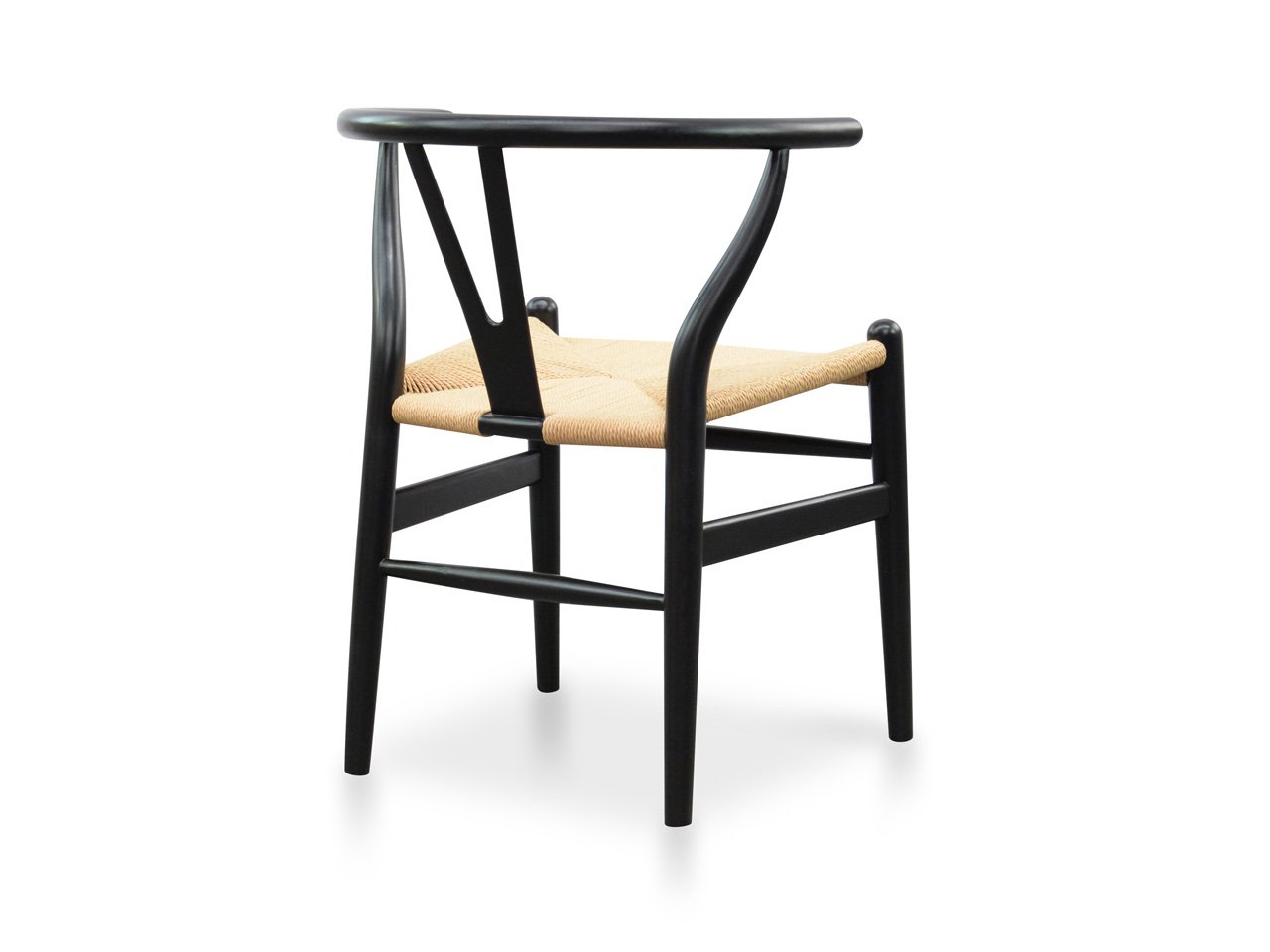 Lily Wooden Dining Chair - Black & Natural - Dining Chairs