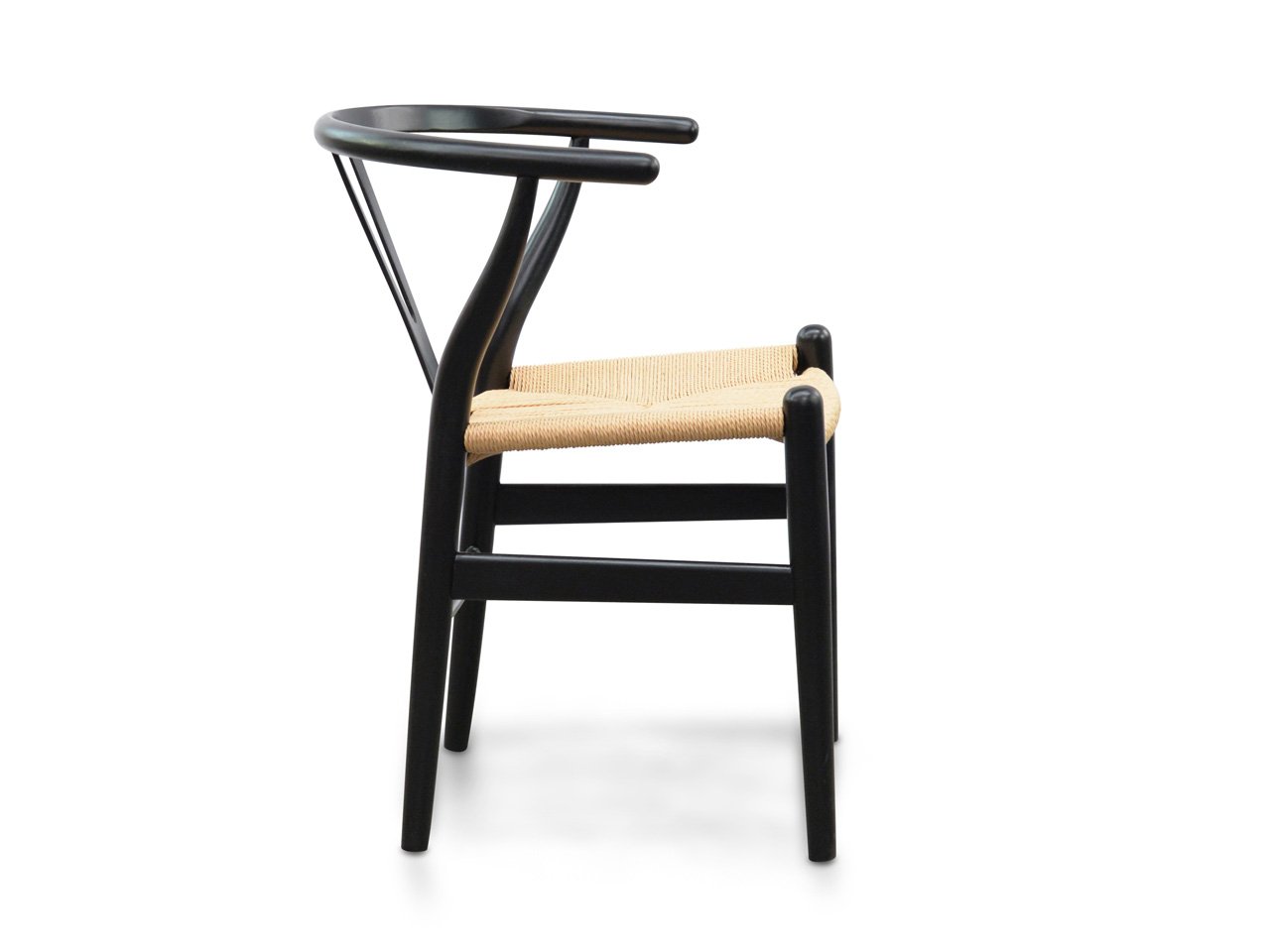 Lily Wooden Dining Chair - Black & Natural - Dining Chairs