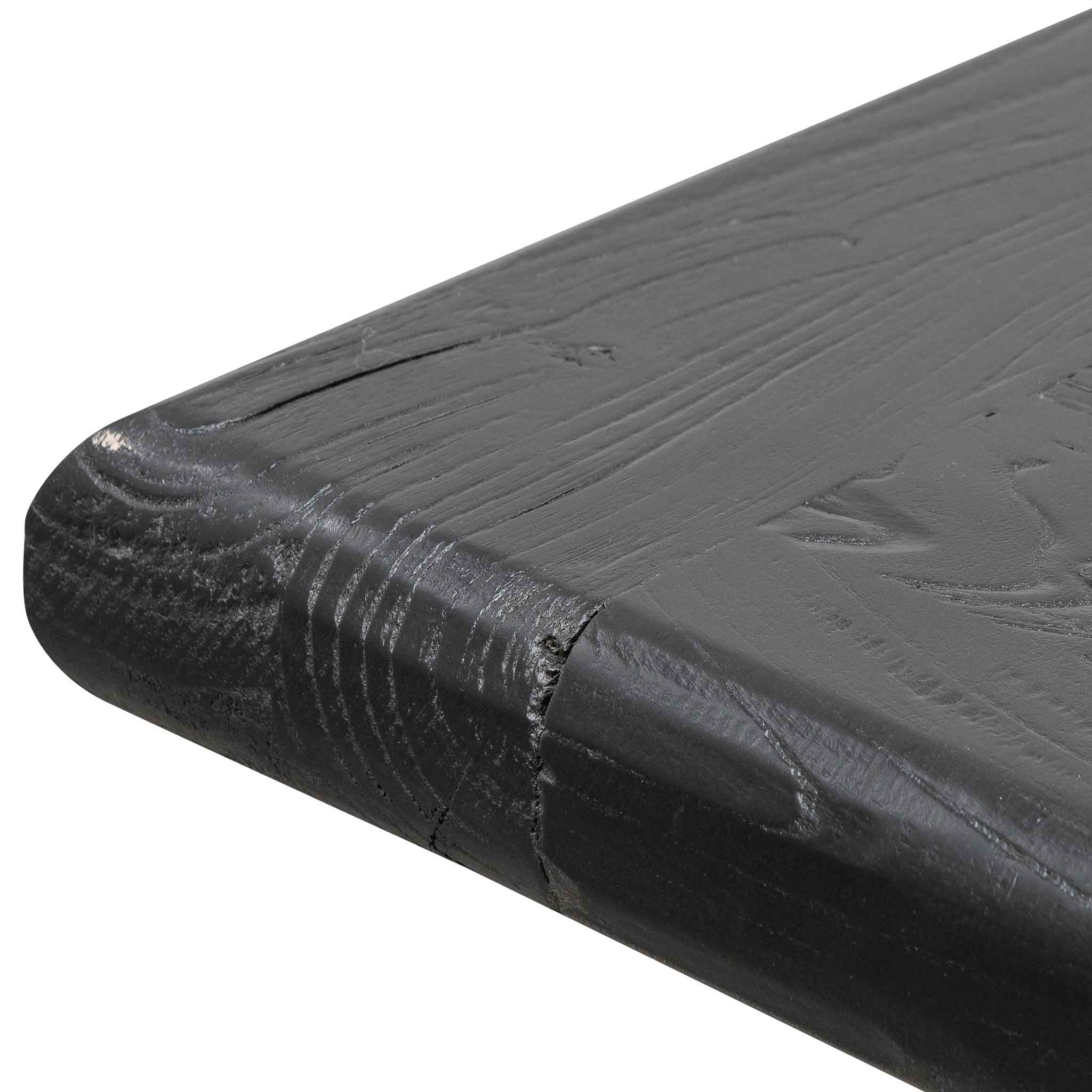 Lima Oak Wood Dining Table 2.4m - Full Black - Dining Tables