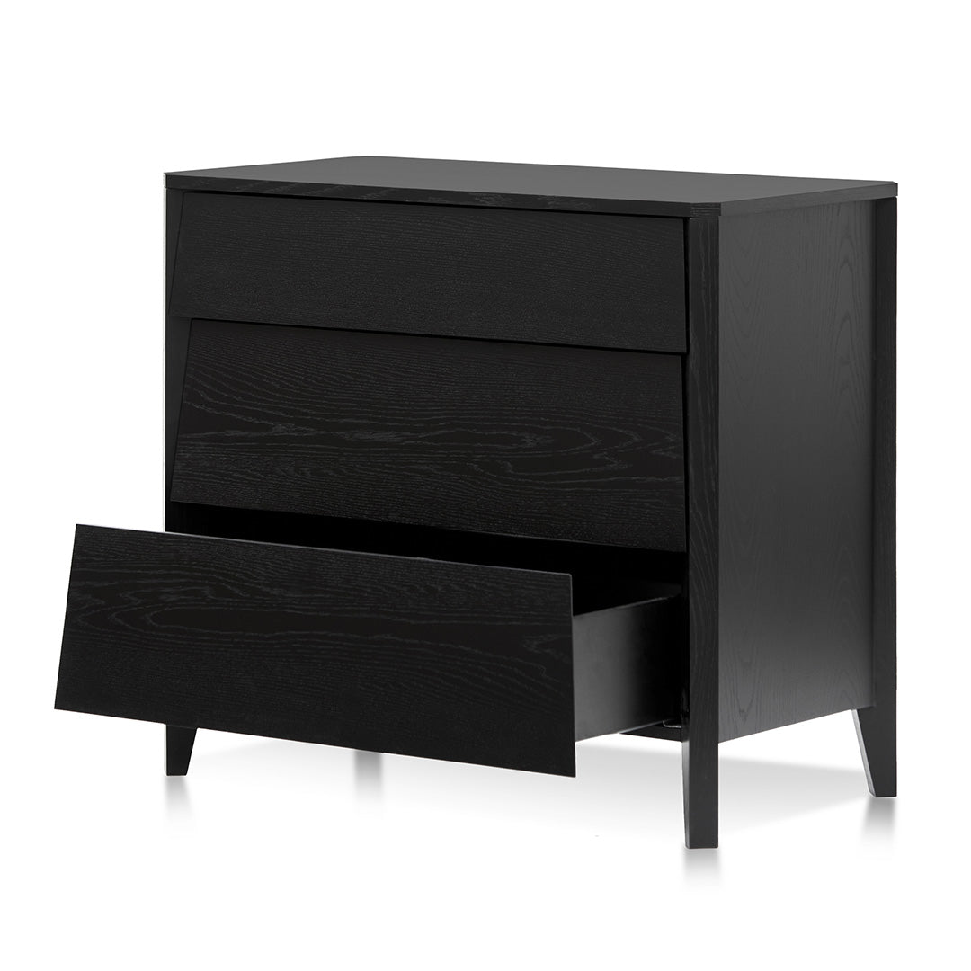 Lucas 3 Drawers Dresser Unit - Black Oak - Dressers