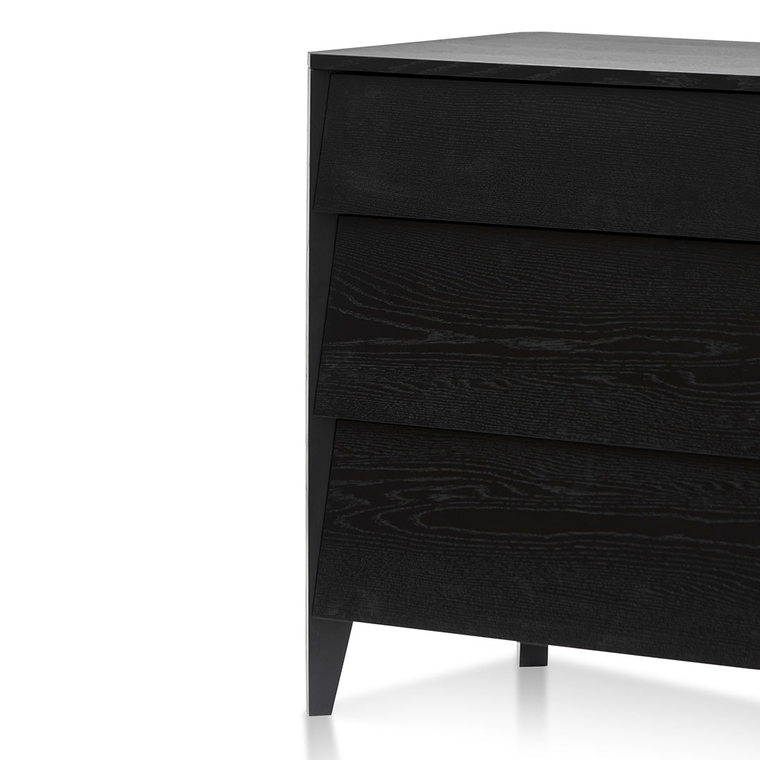 Lucas 3 Drawers Dresser Unit - Black Oak - Dressers