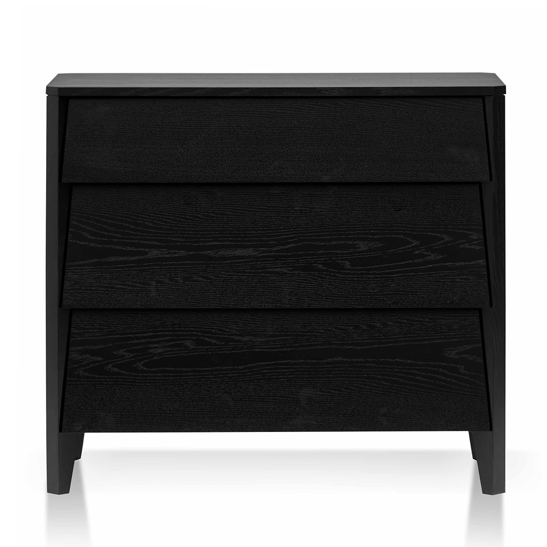 Lucas 3 Drawers Dresser Unit - Black Oak - Dressers