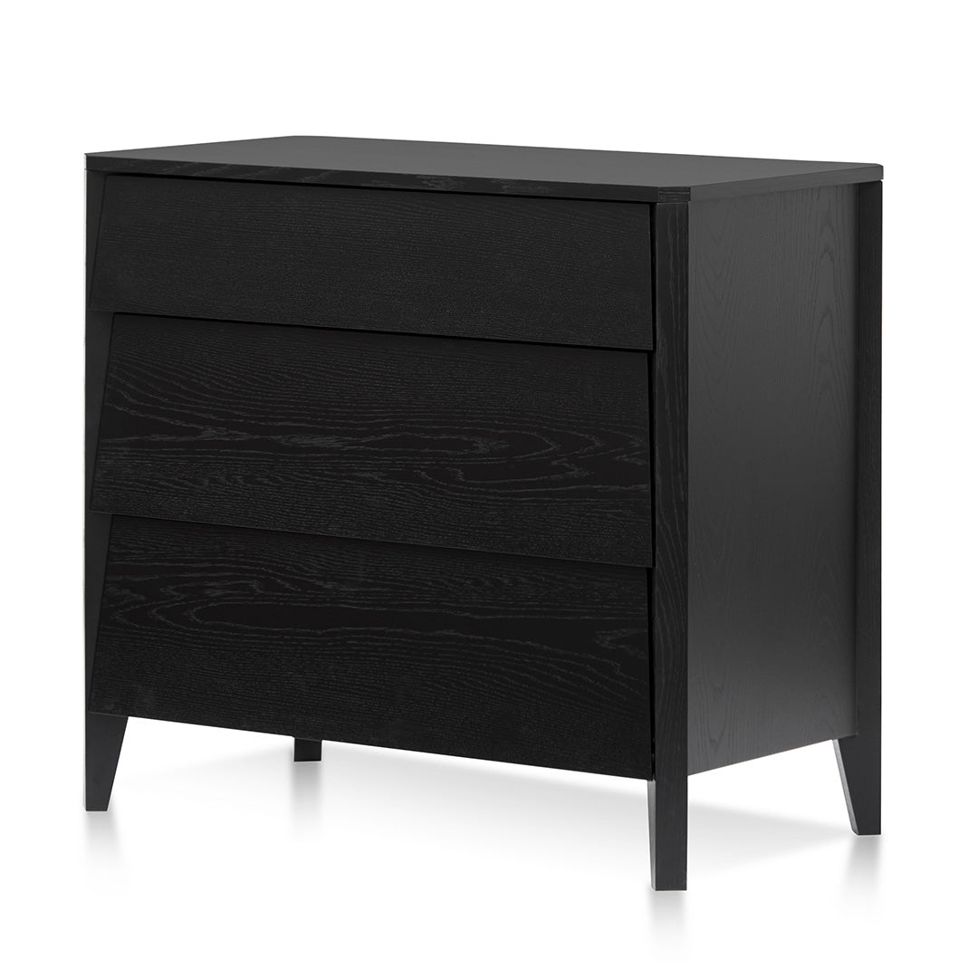 Lucas 3 Drawers Dresser Unit - Black Oak - Dressers