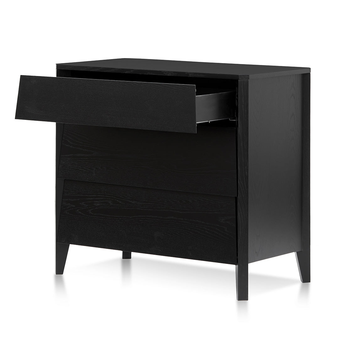 Lucas 3 Drawers Dresser Unit - Black Oak - Dressers