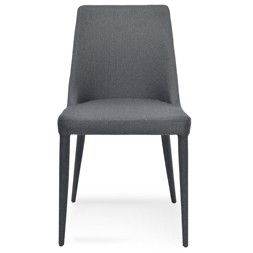 Lucas Fabric Dining Chair - Gunmetal Grey - Dining Chairs