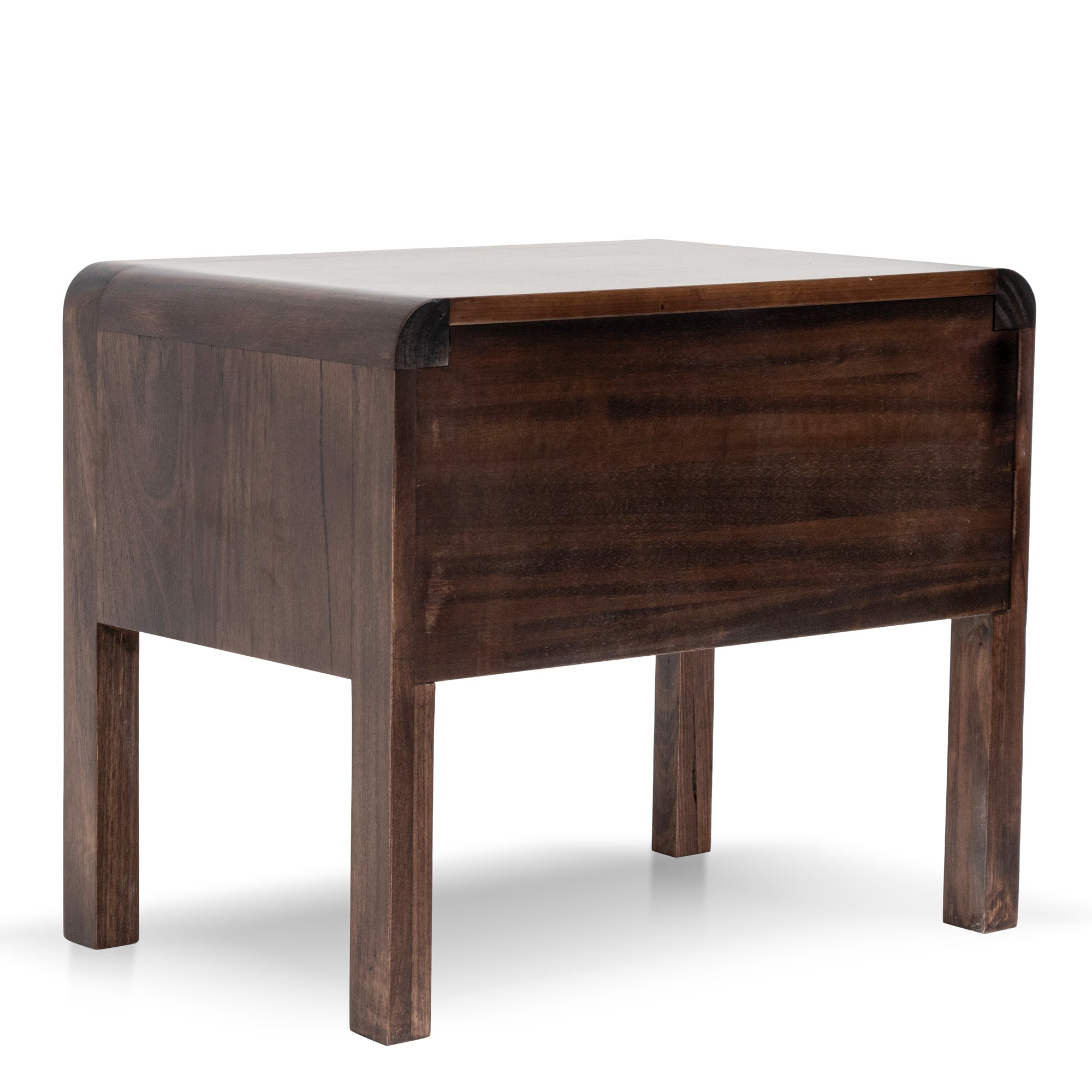 Lulu Single Drawer Bedside Table - Walnut - Bedside Tables