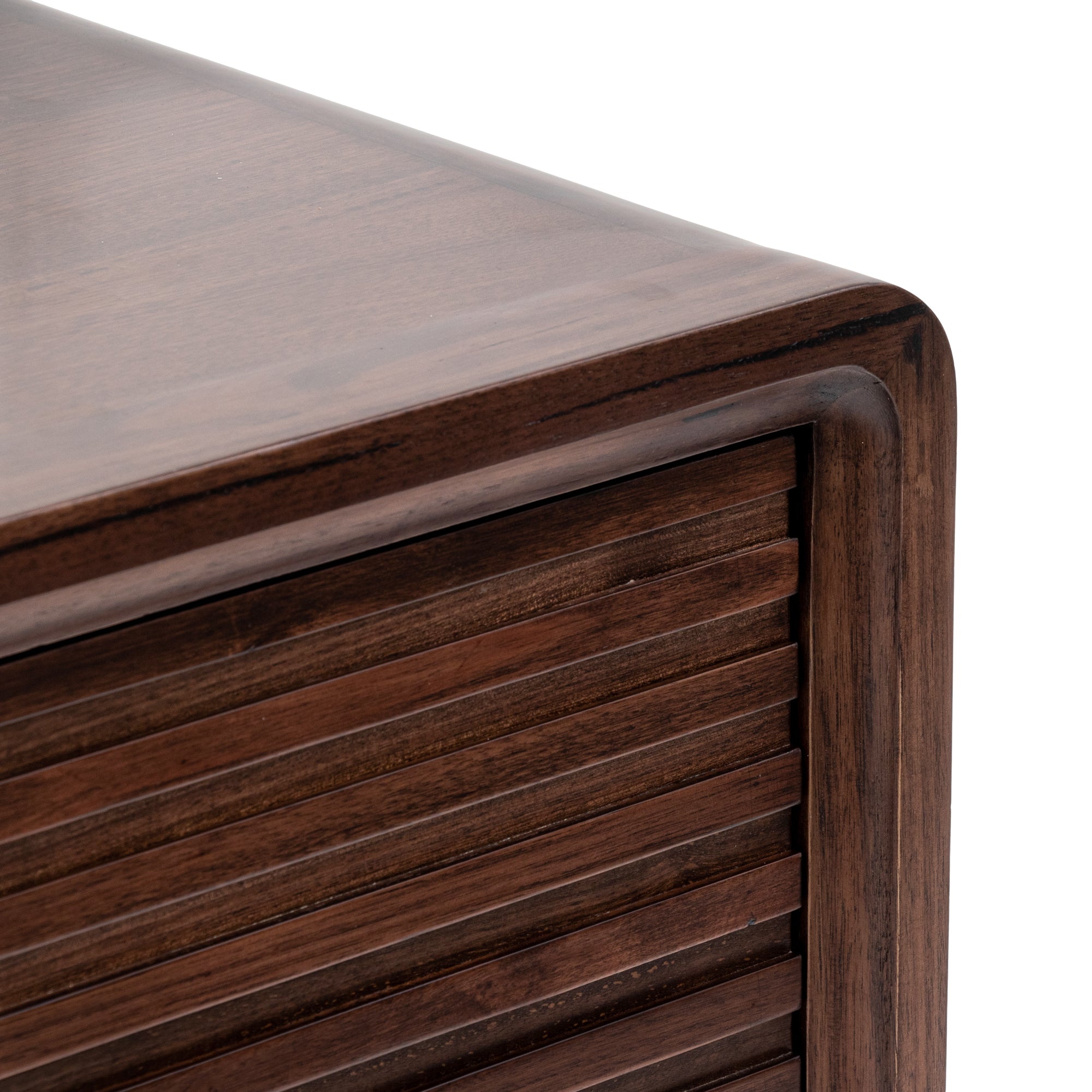 Lulu Single Drawer Bedside Table - Walnut - Bedside Tables