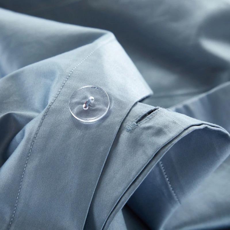 Luxurious 1200-Thread-Count Light Blue Duvet Cover Set (Egyptian Cotton) - Duvet Covers
