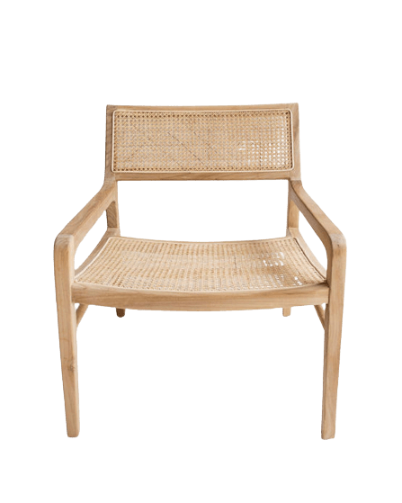 Marcel Teak Rattan Armchair - Natural - Armchairs