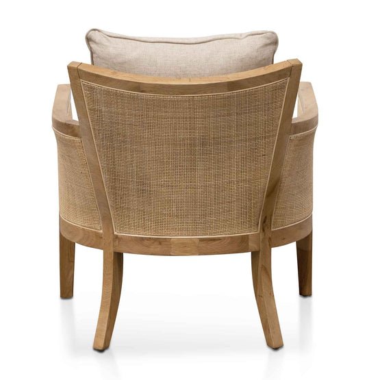 Marinin Rattan Armchair - Distress Natural and Sand White - Armchairs
