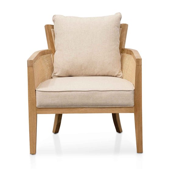Marinin Rattan Armchair - Distress Natural and Sand White - Armchairs