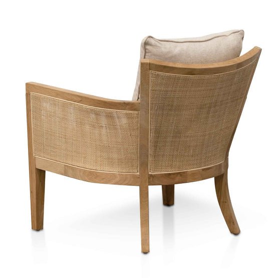 Marinin Rattan Armchair - Distress Natural and Sand White - Armchairs