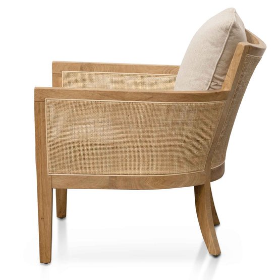 Martin Rattan Armchair - Distress Natural and Sand White - Armchairs