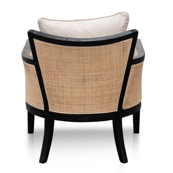 Martin Rattan Armchair With Sand White - Armchairs