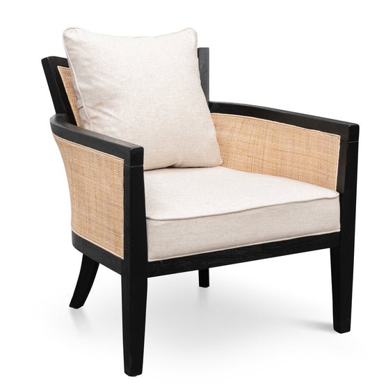 Martin Rattan Armchair With Sand White - Armchairs