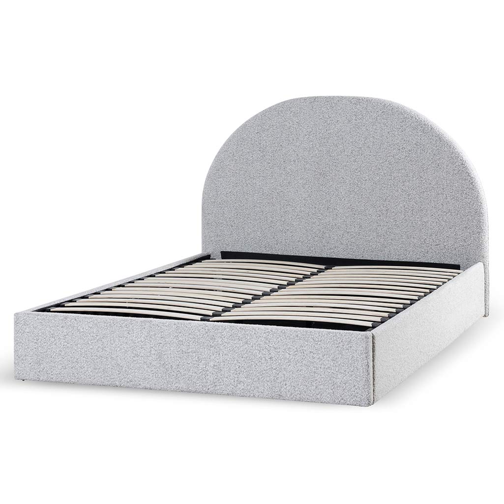 Maximus King Bed Frame - Pepper Boucle - Beds