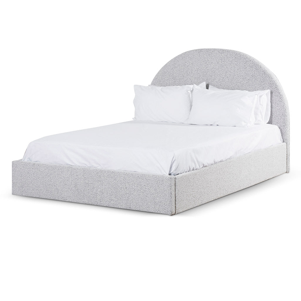 Maximus King Bed Frame - Pepper Boucle - Beds