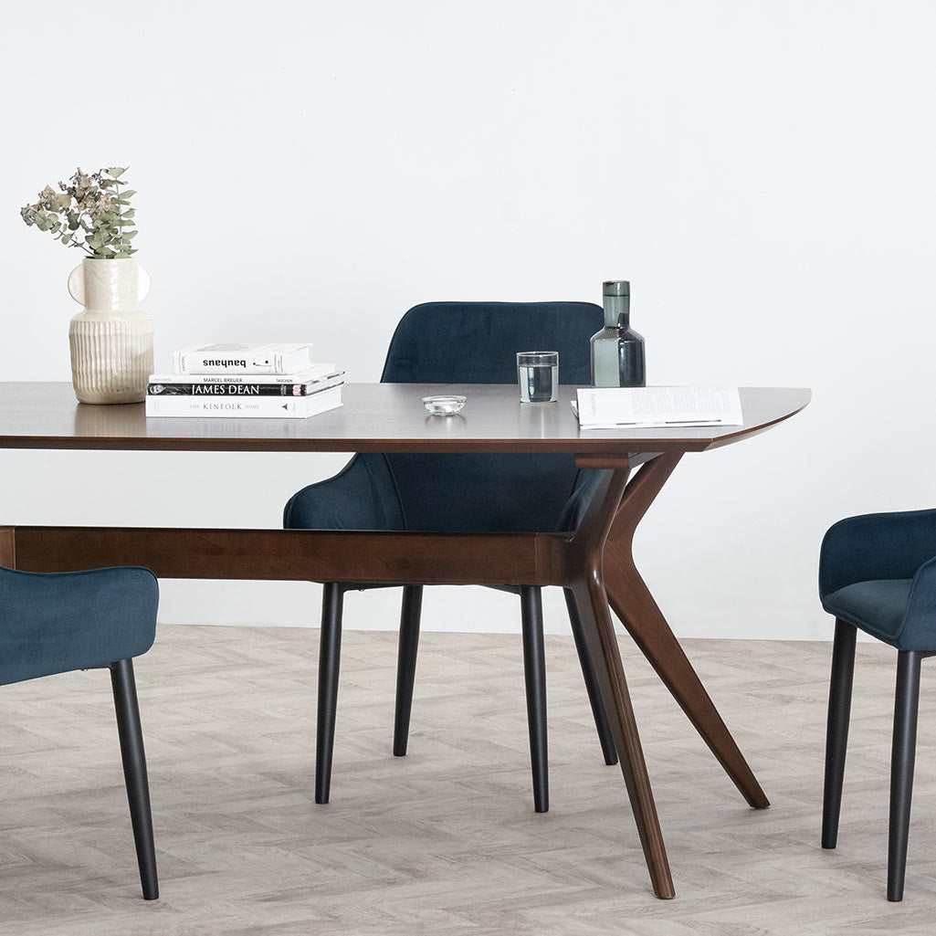 Maya 1.85m Dining Table - Walnut - Dining Tables