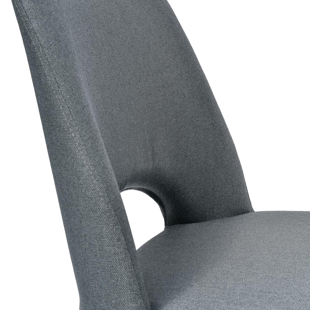 Mia Fabric Dining Chair - Gunmetal Grey - Dining Chairs