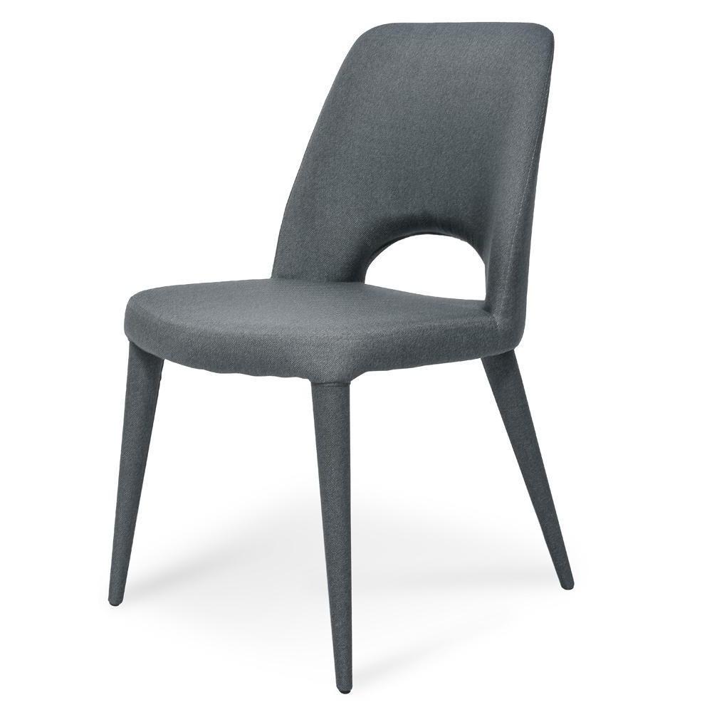 Mia Fabric Dining Chair - Gunmetal Grey - Dining Chairs