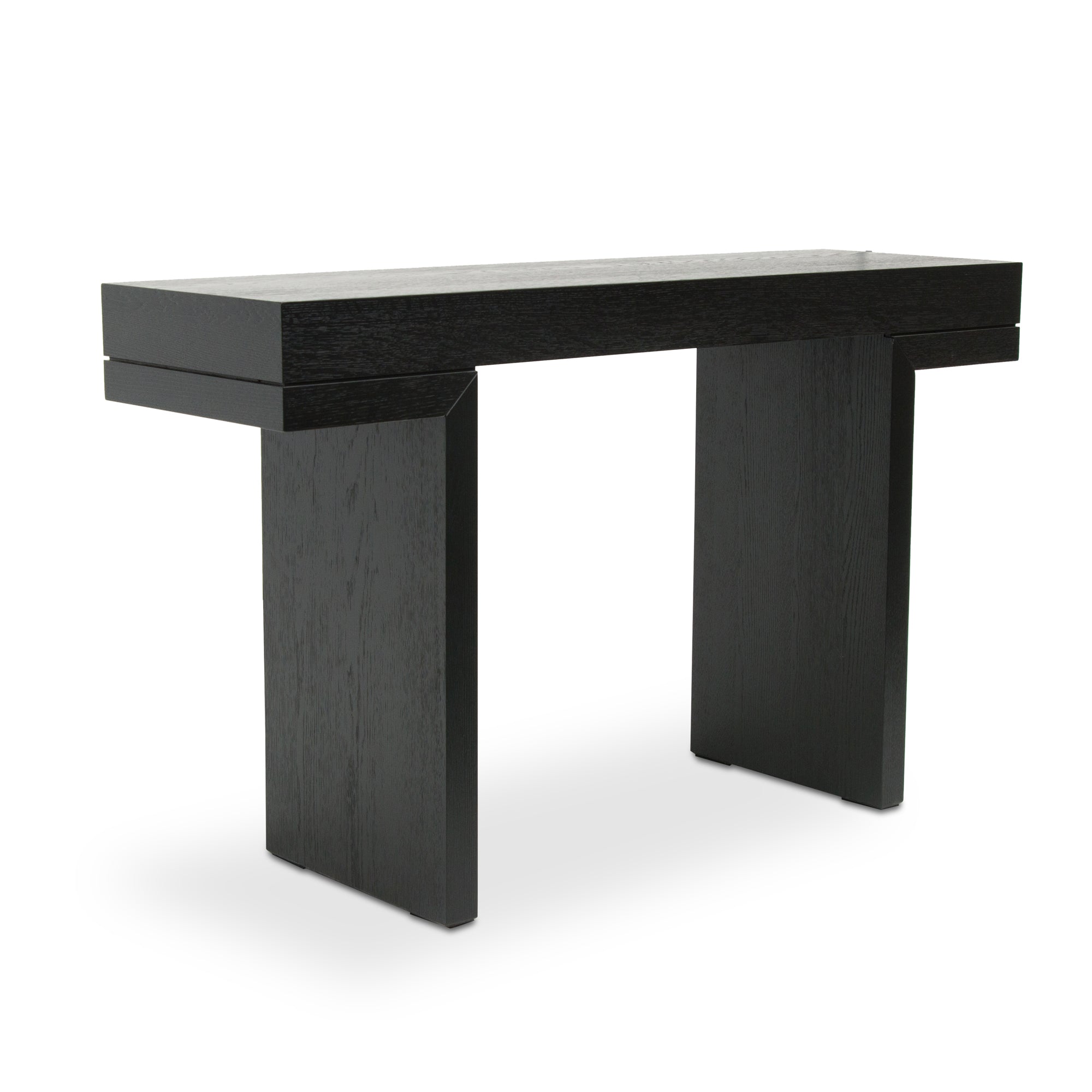 Micah Console Table - Textured Espresso Black - Console