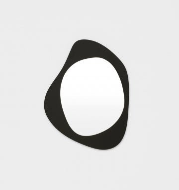 Milani 65cm Abstract Mirror - Black - Mirror